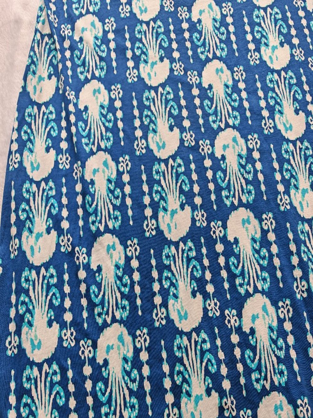 Lilly Pulitzer Get In Line Melle Dress XL Blue Aqua Print Sleeveless Swing A-Lin - Picture 5 of 10